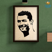 Load image into Gallery viewer, Footballer Engraved Wooden Frame (19 x 13 inches)