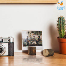 Load image into Gallery viewer, Wooden Logs Polaroid Photo Holder - Set of 10