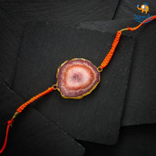 Load image into Gallery viewer, Agate Natural Stone Rakhi
