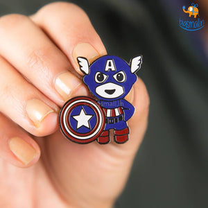 Captain America Metallic Lapel Pin