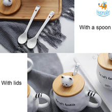 Load image into Gallery viewer, Kitty Mug With Lid &amp; Spoon
