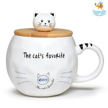 Load image into Gallery viewer, Kitty Mug With Lid &amp; Spoon
