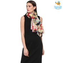 Load image into Gallery viewer, Color Me Abstract Silk Scarf
