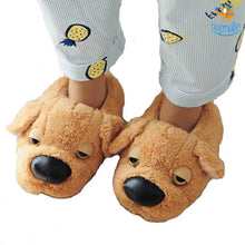 Load image into Gallery viewer, Doggo Plush Slippers (UK Size 3 - 7)
