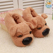 Load image into Gallery viewer, Doggo Plush Slippers (UK Size 3 - 7)
