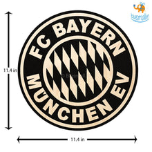 Load image into Gallery viewer, FC Bayern Munich Engraved Wooden Crest
