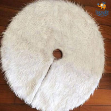 Load image into Gallery viewer, Faux Fur Christmas Tree Mat
