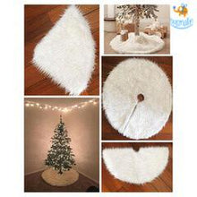 Load image into Gallery viewer, Faux Fur Christmas Tree Mat
