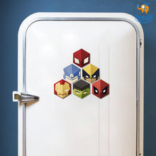 Load image into Gallery viewer, Wooden Superhero Fridge Magnets - Set Of 6
