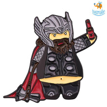 Load image into Gallery viewer, Funny Thor Metallic Lapel Pin
