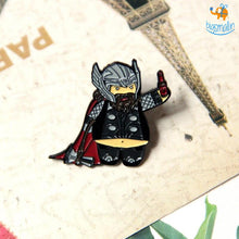 Load image into Gallery viewer, Funny Thor Metallic Lapel Pin

