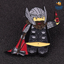 Load image into Gallery viewer, Funny Thor Metallic Lapel Pin
