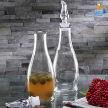 Load image into Gallery viewer, Oil &amp; Vinegar Glass Dispenser Set
