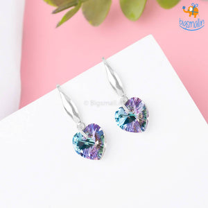 Crystal Heart Earrings