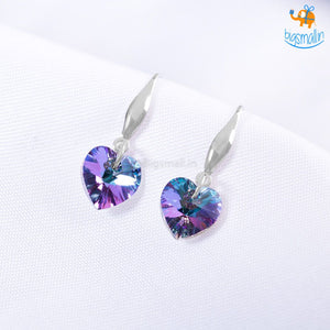 Crystal Heart Earrings