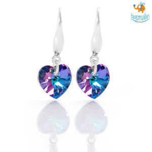 Crystal Heart Earrings