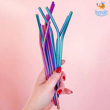 Load image into Gallery viewer, Holographic Straws - 4 pc
