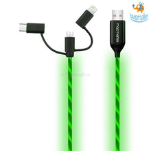 Load image into Gallery viewer, Illume 3 in 1 LED Charging Cable

