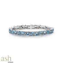 Load image into Gallery viewer, Mirissa Blue Topaz Gemstone Bracelet
