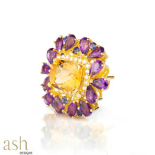 Load image into Gallery viewer, Twilight Semi-Precious Earrings &amp; Ring
