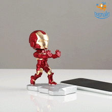 Load image into Gallery viewer, Iron Man Bobblehead Mobile Stand (Hand-Painted)
