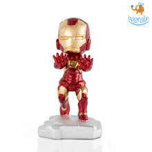 Load image into Gallery viewer, Iron Man Bobblehead Mobile Stand (Hand-Painted)
