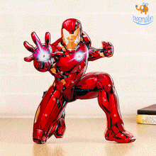 Load image into Gallery viewer, Iron Man Wooden LED Lamp
