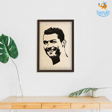 Load image into Gallery viewer, Footballer Engraved Wooden Frame (19 x 13 inches)
