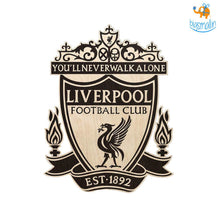 Load image into Gallery viewer, Liverpool Engraved Wooden Crest
