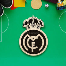Load image into Gallery viewer, Real Madrid Engraved Wooden Crest
