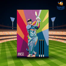 Load image into Gallery viewer, M S Dhoni Printed Wooden Frame ( 17.6 x 11.6 inches)
