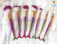 Load image into Gallery viewer, Mermaid Make Up Brushes - Set of 7
