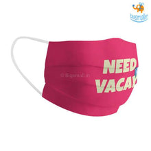 Load image into Gallery viewer, Need Vacay Cotton Mask With Filter
