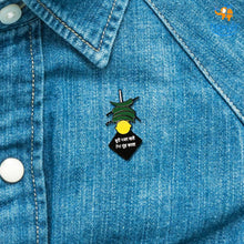 Load image into Gallery viewer, Nimbu Mirchi Metallic Lapel Pin
