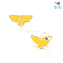 Load image into Gallery viewer, Official Wonder Woman Gold Plated Earrings
