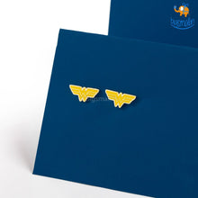 Load image into Gallery viewer, Official Wonder Woman Gold Plated Earrings
