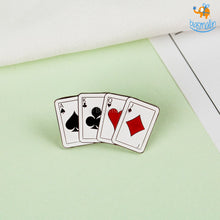 Load image into Gallery viewer, Playing Cards Lapel Pin

