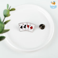 Load image into Gallery viewer, Playing Cards Lapel Pin

