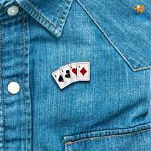 Load image into Gallery viewer, Playing Cards Lapel Pin
