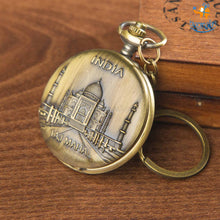 Load image into Gallery viewer, India Souvenir Pocket Watch Keychain
