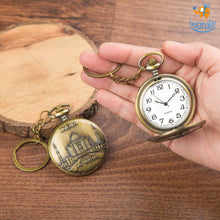 Load image into Gallery viewer, India Souvenir Pocket Watch Keychain

