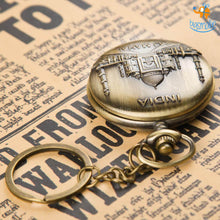 Load image into Gallery viewer, India Souvenir Pocket Watch Keychain
