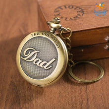 Load image into Gallery viewer, Vintage Dad Pocket Watch Keychain
