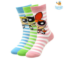 Load image into Gallery viewer, Powerpuff Girls Kids Socks - Set of 3
