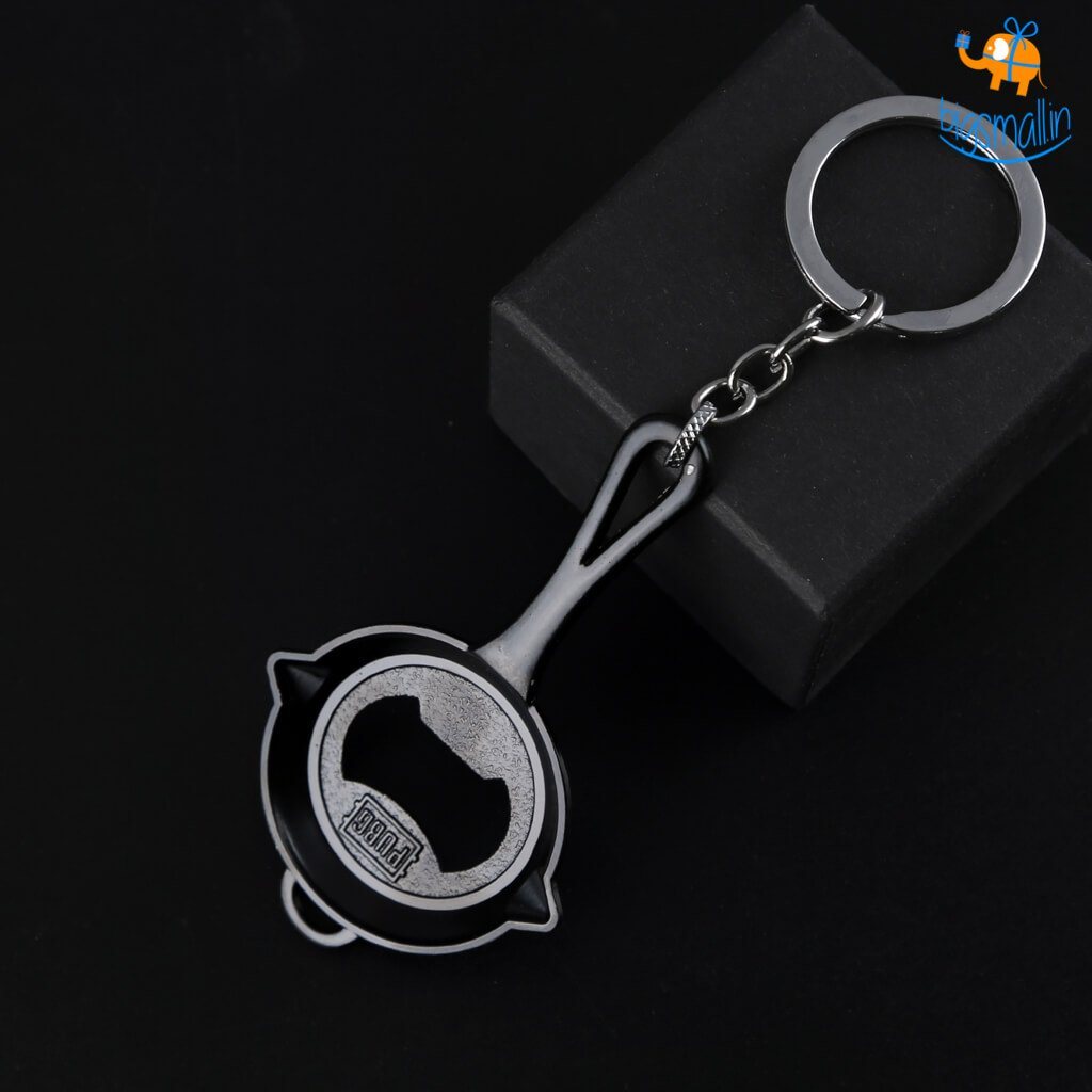 PUBG Pan Metallic Keychain and Bottle-Opener