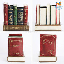 Load image into Gallery viewer, Retro Book Resin Stationery Holder - Hand painted
