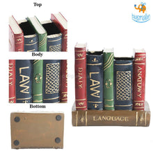 Load image into Gallery viewer, Retro Book Resin Stationery Holder - Hand painted
