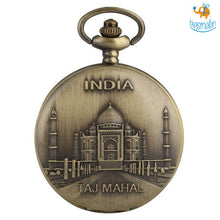 Load image into Gallery viewer, India Souvenir Pocket Watch Keychain

