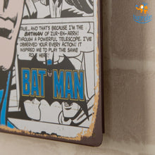 Load image into Gallery viewer, Vintage Batman Tin Hanging Board
