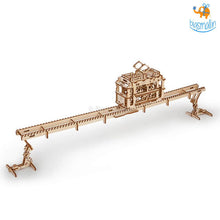 Load image into Gallery viewer, Ugears Tram on Rails Mechanical Model
